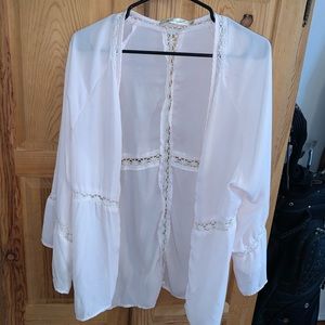 Light Pink Sheer Cardigan